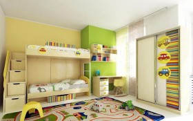 Детская комната Клаксон (Бежевый/корпус Клен) в Славгороде - slavgorod.katalogmebeli.com | фото 3