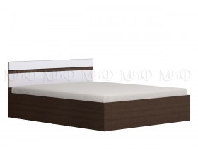 Ким кровать 1,4 (Венге/белый глянец) в Славгороде - slavgorod.katalogmebeli.com | фото