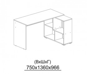 Компьютерный стол угловой СКМУ-4 белый в Славгороде - slavgorod.katalogmebeli.com | фото 3