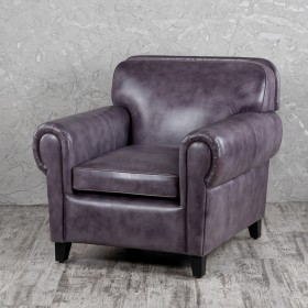 Кресло кожаное Элегант (Фиолетовый) в Славгороде - slavgorod.katalogmebeli.com | фото 1