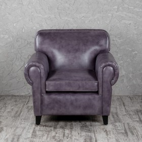 Кресло кожаное Элегант (Фиолетовый) в Славгороде - slavgorod.katalogmebeli.com | фото 4