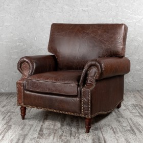 Кресло кожаное Лофт Аристократ (ширина 1100 мм) в Славгороде - slavgorod.katalogmebeli.com | фото
