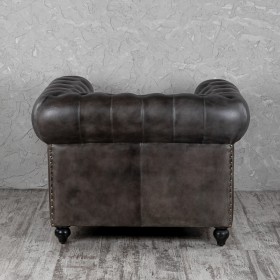 Кресло кожаное Лофт Честер (акация) в Славгороде - slavgorod.katalogmebeli.com | фото 7