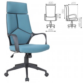 Кресло офисное BRABIX Prime EX-515 (голубая ткань) в Славгороде - slavgorod.katalogmebeli.com | фото 1