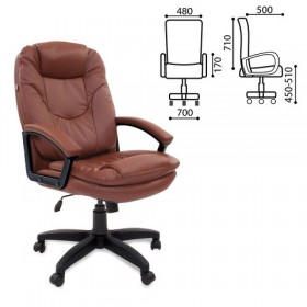 Кресло офисное BRABIX Trend EX-568 (коричневый) в Славгороде - slavgorod.katalogmebeli.com | фото