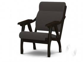 Кресло Вега-10 (венге лак/ULTRA GRAFIT) в Славгороде - slavgorod.katalogmebeli.com | фото