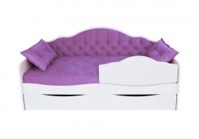 Кровать 170 серии Иллюзия Лайт 1 ящик 32 Фиолетовый (подушки) в Славгороде - slavgorod.katalogmebeli.com | фото