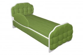 Кровать 190 Атлет Lux 76 Зелёный (мягкий бортик) в Славгороде - slavgorod.katalogmebeli.com | фото 1