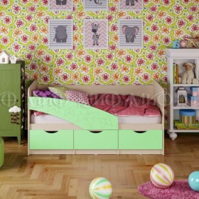 Кровать Бабочки 2,0м (Салат матовый) в Славгороде - slavgorod.katalogmebeli.com | фото