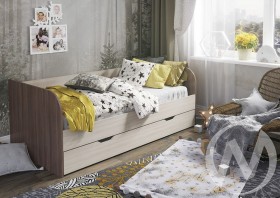 Кровать детская Балли 2-х уровневая (шимо темный/шимо светлый) в Славгороде - slavgorod.katalogmebeli.com | фото