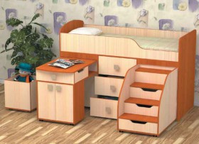 Кровать детская Фея 1.6 Венге/Дуб молочный в Славгороде - slavgorod.katalogmebeli.com | фото 3