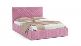 Кровать Гамма ш. 1400 (с основанием для хранения) (велюр тенерифе розовый) в Славгороде - slavgorod.katalogmebeli.com | фото