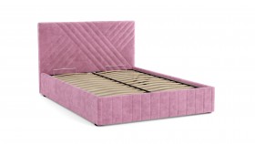 Кровать Гамма ш. 1400 (с основанием для хранения) (велюр тенерифе розовый) в Славгороде - slavgorod.katalogmebeli.com | фото 2
