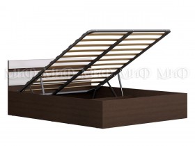 Кровать с подъемным механизмом Нэнси 1,4м (Венге/белый глянец) в Славгороде - slavgorod.katalogmebeli.com | фото