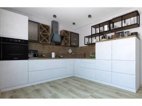 Модульная кухня Бронкс 1,8 м (Кварц) в Славгороде - slavgorod.katalogmebeli.com | фото 5