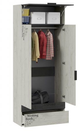 Шкаф комбинированный для одежды «Оксфорд-2» в Славгороде - slavgorod.katalogmebeli.com | фото 2