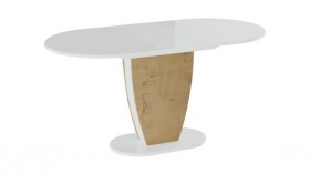 Стол обеденный «Монреаль» Тип 1 (Белый глянец/Бунратти) в Славгороде - slavgorod.katalogmebeli.com | фото 2