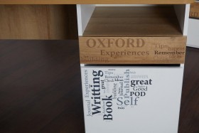 Стол с ящиками «Оксфорд» (Ривьера/Белый с рисунком) в Славгороде - slavgorod.katalogmebeli.com | фото 9