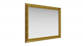 Зеркало навесное "Айрум"/(дуб кальяри / профиль: золото с орнаментом) в Славгороде - slavgorod.katalogmebeli.com | фото 1